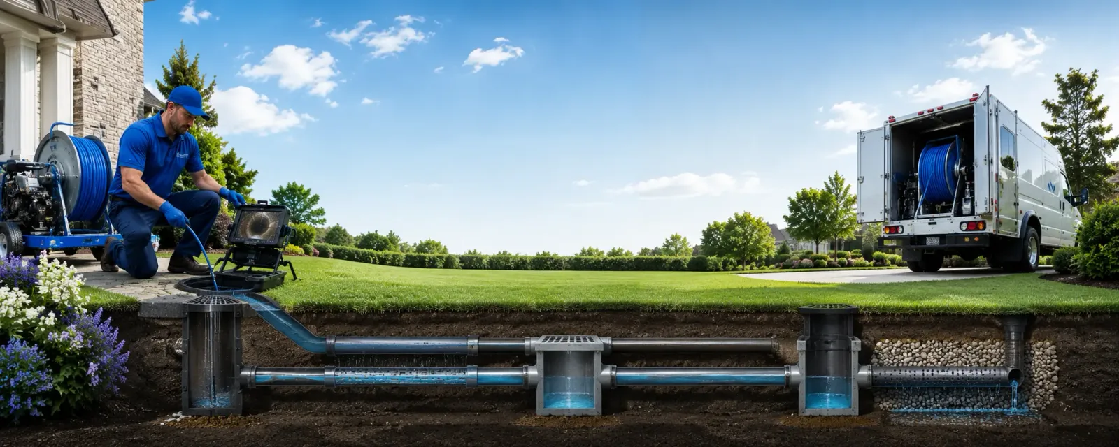 Outdoor drain cleaning information for Blossburg, PA